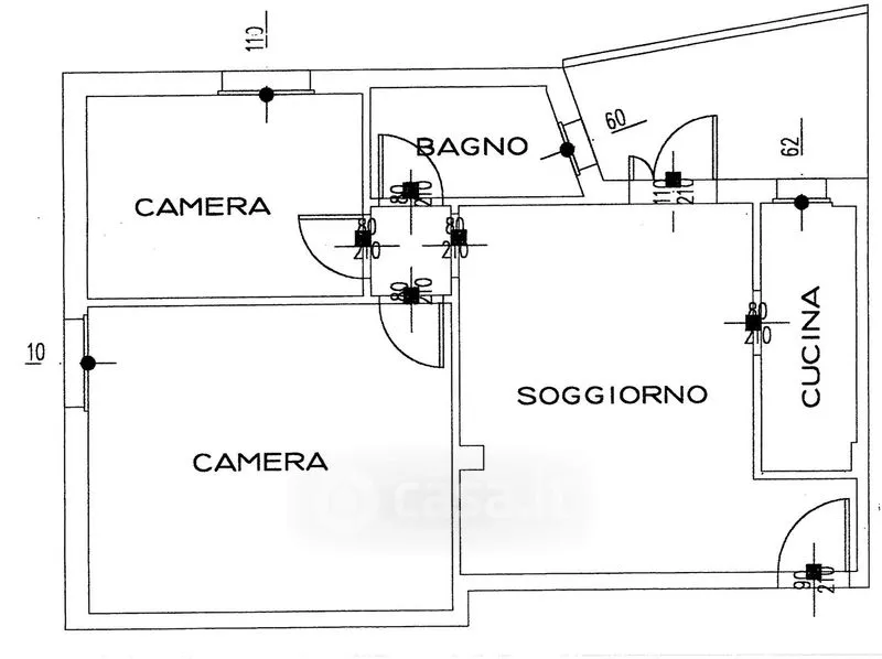 Plan - Panoramic Apartment with Balcony in Riccione