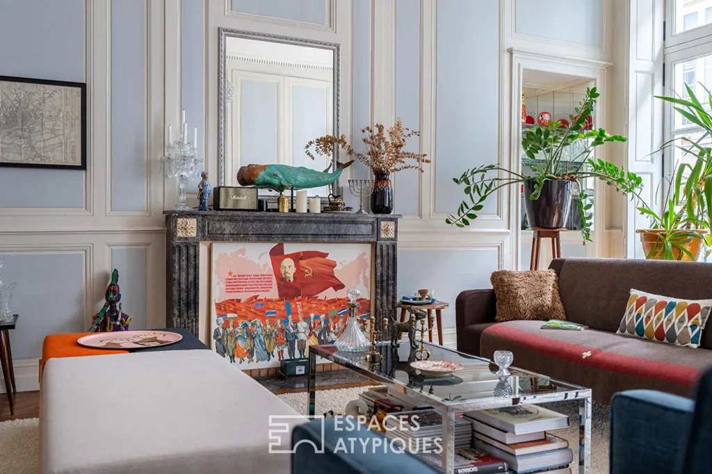 Living Room - Exceptional Apartment in Nantes Graslin/Pommeraye