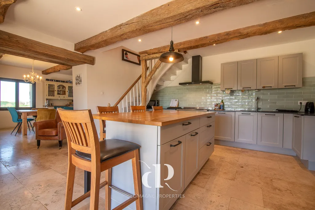 Köök - Renovated Cottage with Pool in Lectoure