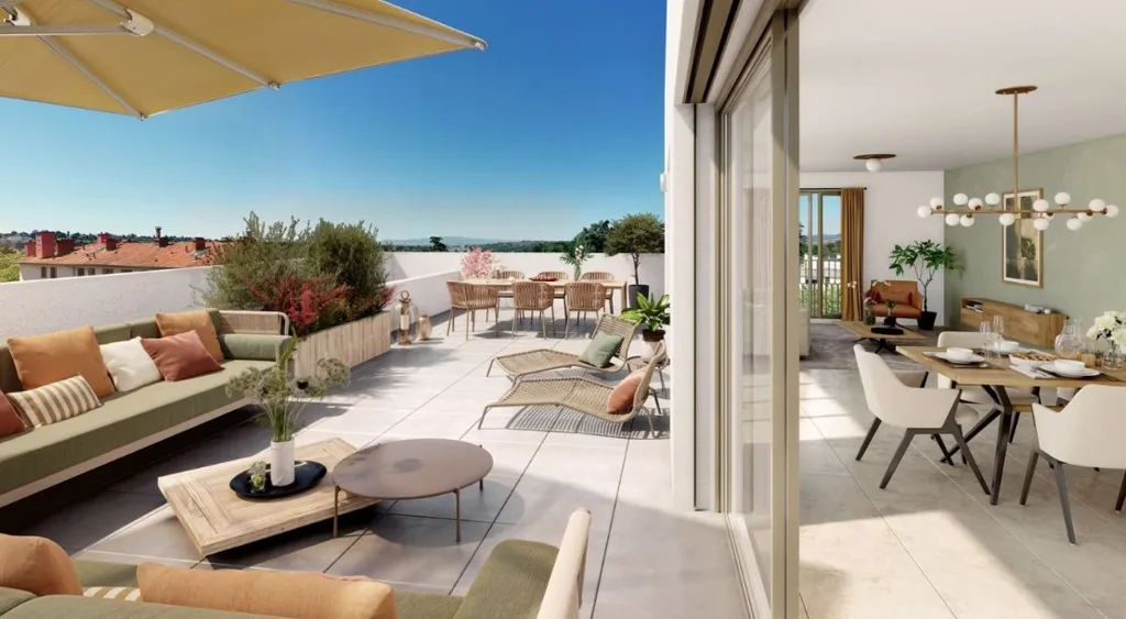 Terrace - New Duplex with Double Terrace in Lyon 5