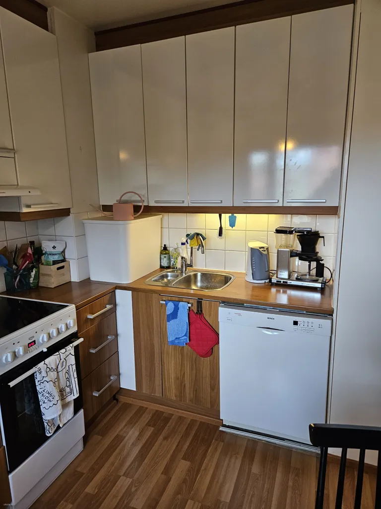 Cuisine - Furnished Flat with Balcony in Oulu