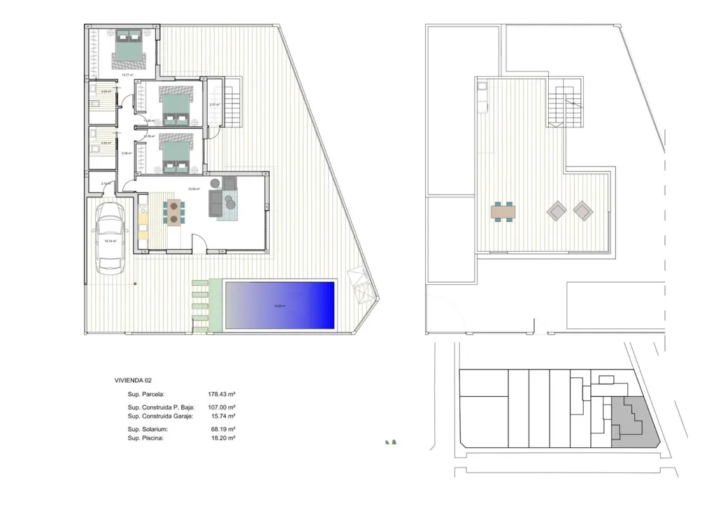 Plan - Newly Built Villa with Pool in Los Alcázares