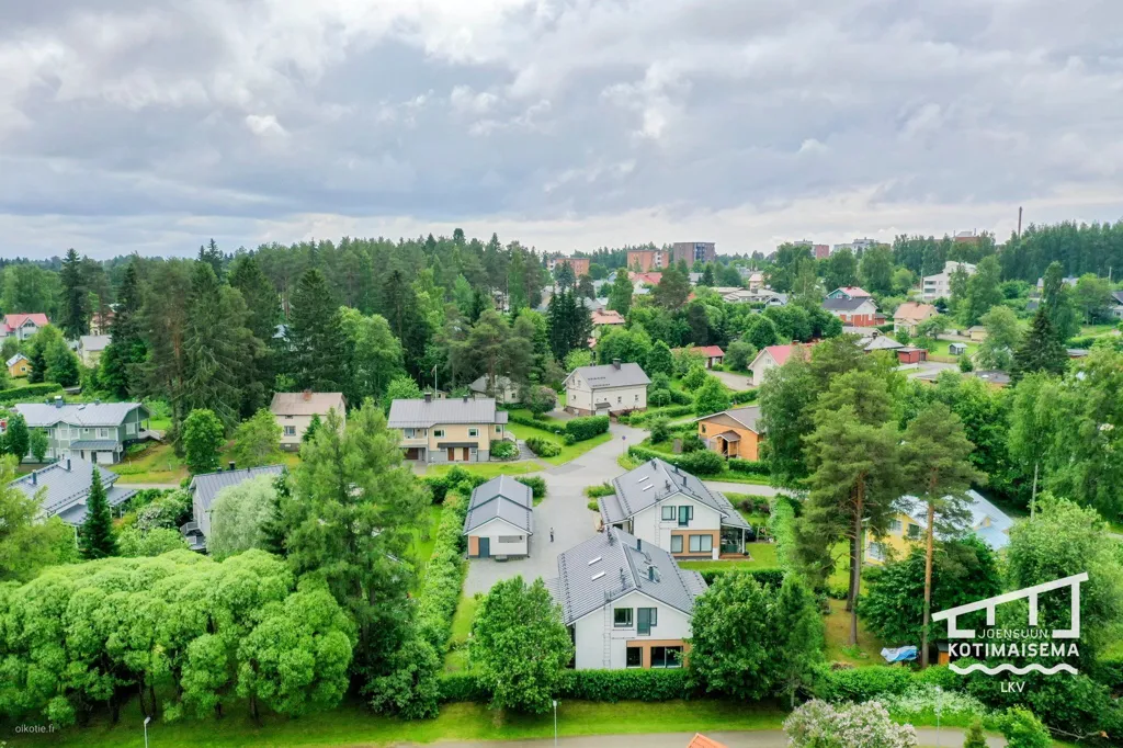 Vue aérienne - Two-Storey Apartment with Sauna in Joensuu