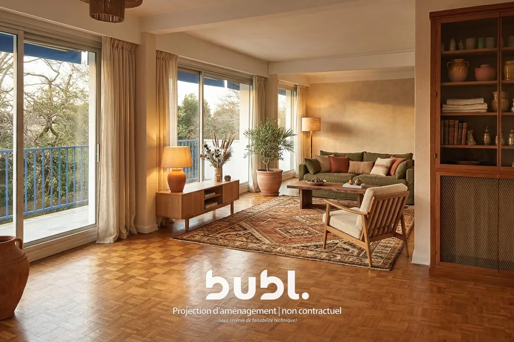 Living Room - Bright Apartment with Balcony in Parc d'Hiver