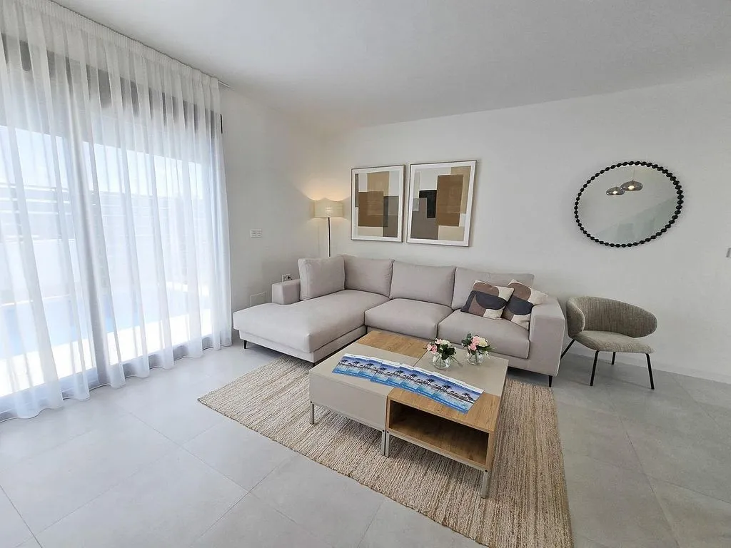 Séjour - Chalet with Pool and Terrace in Roldán