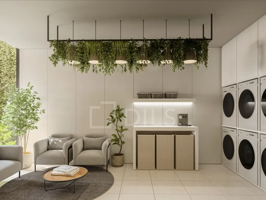 Lavanderia - Luxury 3-Bedroom Flat with Balcony in Carnaxide