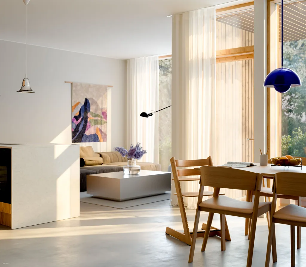 Salle à manger - Scandinavian-Style Villa with Sauna in Espoo