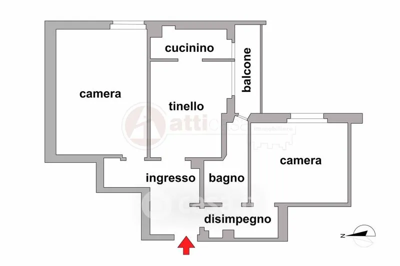Plaan - Apartment with Terrace in Trieste