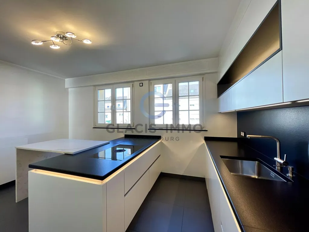Kitchen - Luxury Duplex with South Balcony in Dudelange