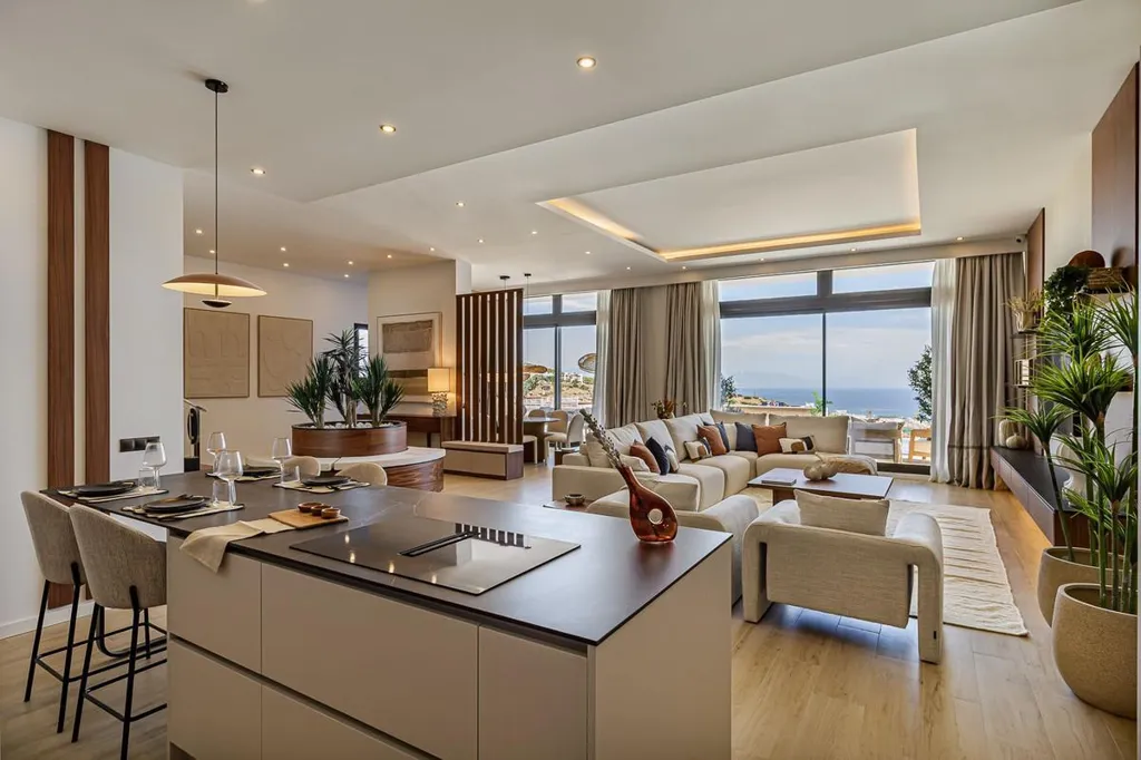 Living Room - Modern Villa with Sea Views in Benalmádena