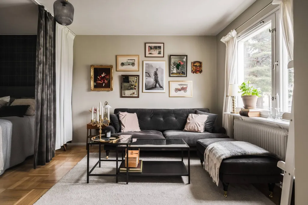 Séjour - Stylish Apartment with Garden Access in Gavle