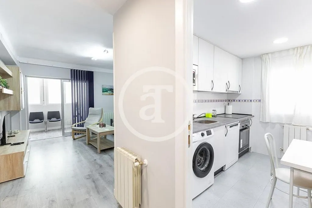 Köök - Furnished Flat with Balcony in Aluche, Madrid