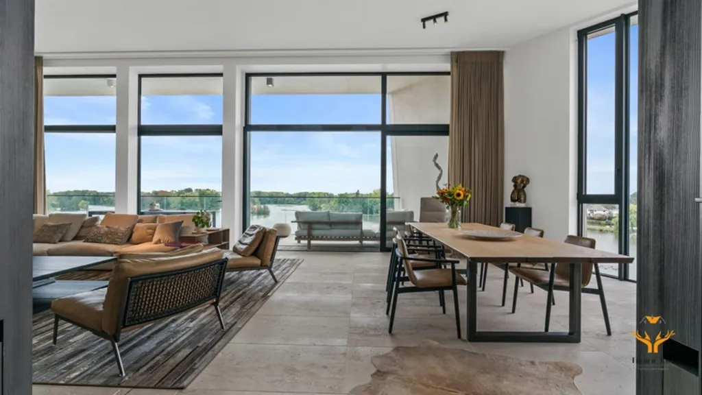 Söögituba - Penthouse with Water View in Berlare