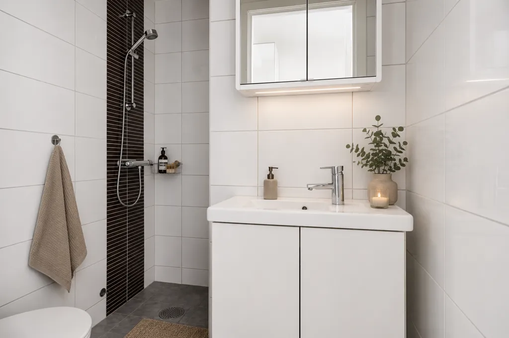 Salles de bain - Well-Planned Studio in Central Huskvarna