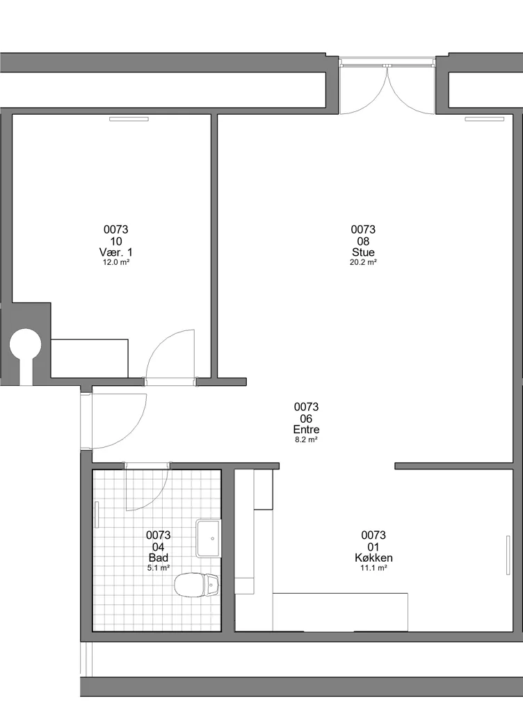 2-room apartment in Varde