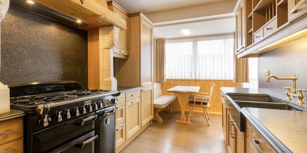 Cuisine - Appartement en Alpenlandse Stijl avec Terrasse à Hasselt-Centre
