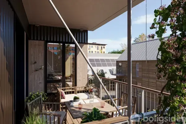 Balcony - Apartment with Terrace in Aarhus C
