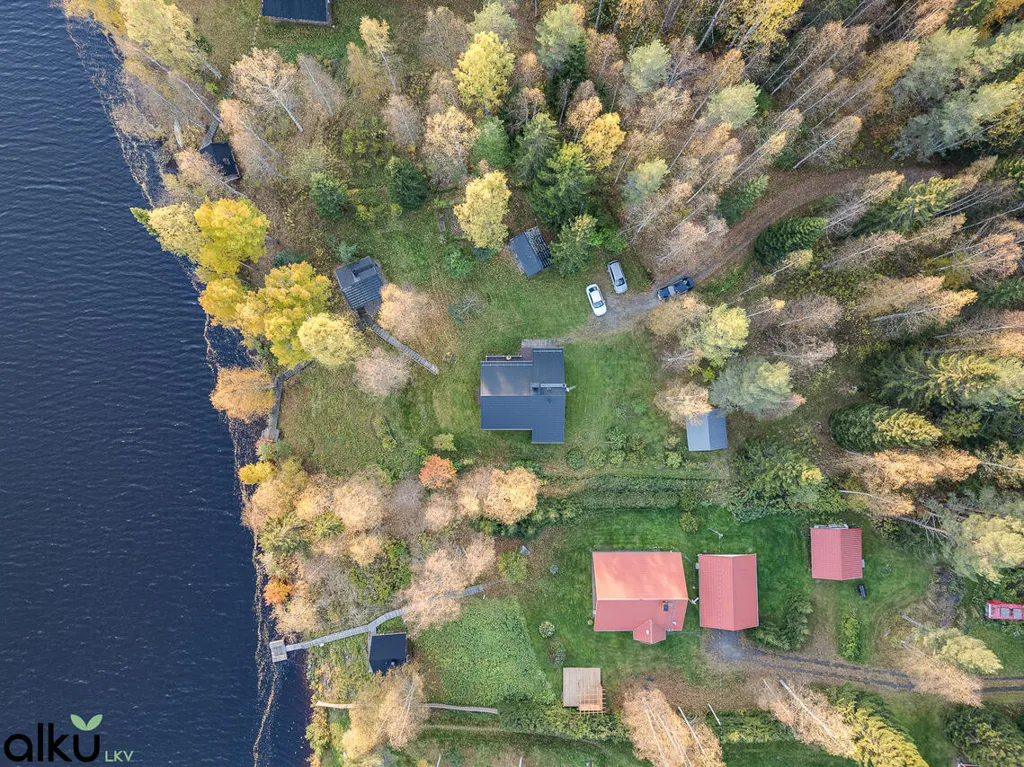 Vue aérienne - Cottage with River View and Sauna in Muhos