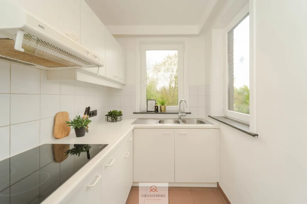 Köök - Duplex Apartment with Park View in Wondelgem