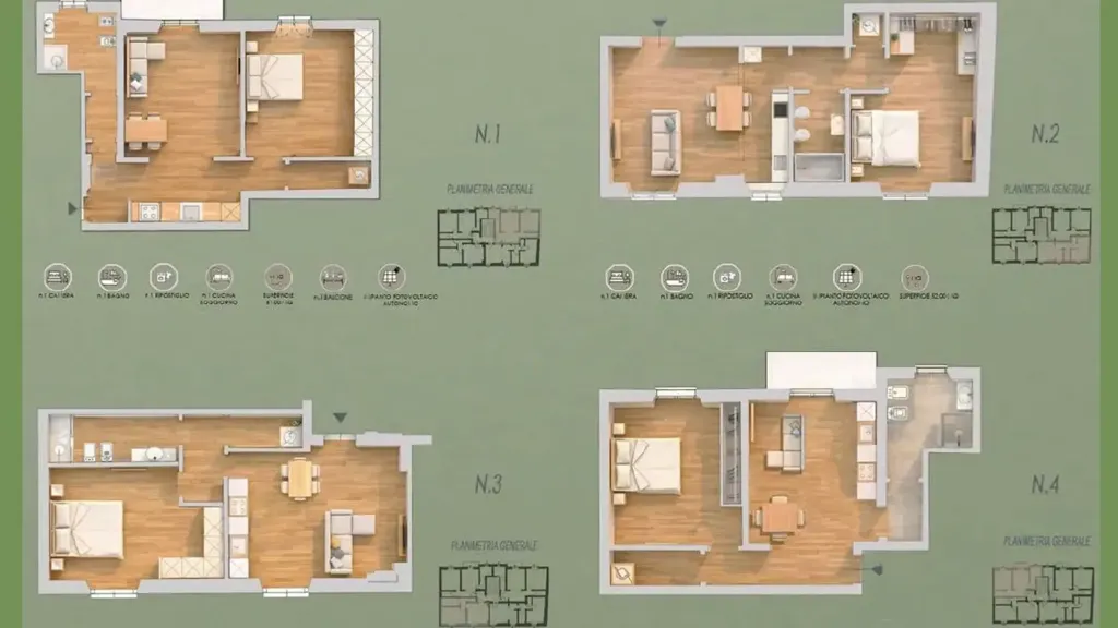 Plan - Eco-Friendly Flat with Balcony in Florence