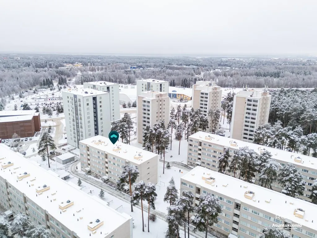 Vista aerea - Three-Room Flat with Balcony in Kontinkangas