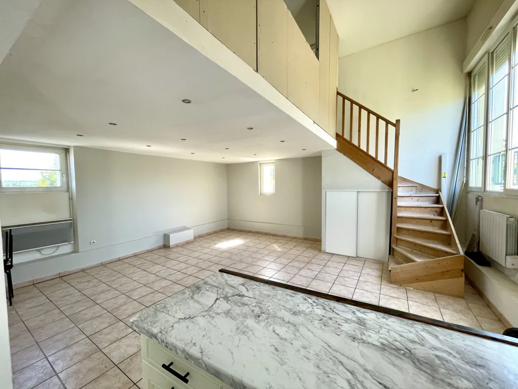 Séjour - Appartement Duplex avec Toit-Terrasse à La Ferté-Alais