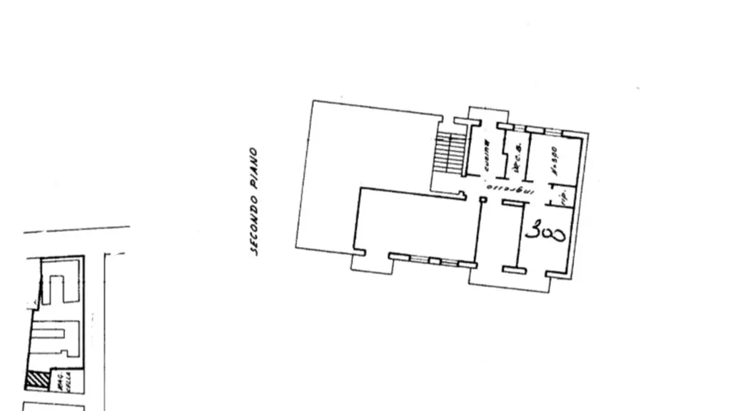 Plan - Apartment with Terrace in Piacenza