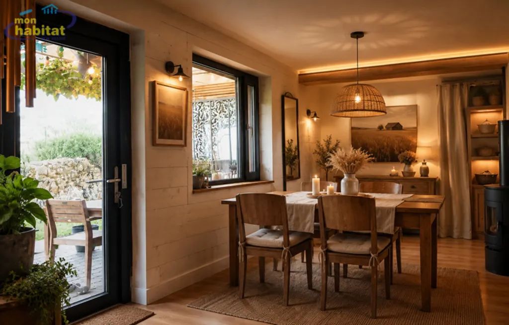 Salle à manger - Maison 4 Façades avec Jardin à Thuin