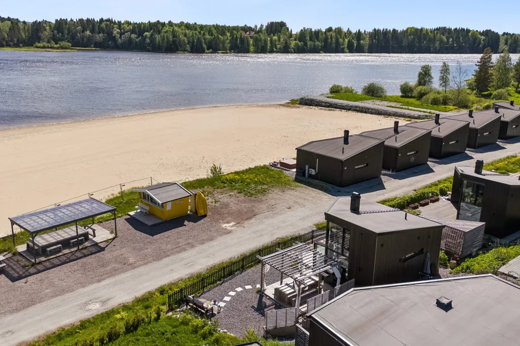 Vue aérienne - Modern Holiday Home with River View near Oslo