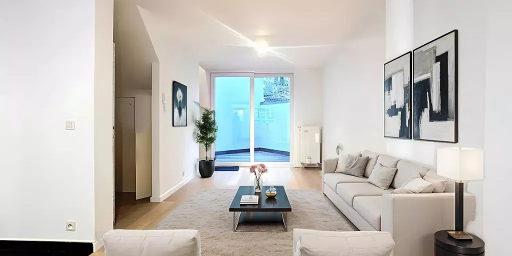 Soggiorno - Duplex with Terrace in Etterbeek