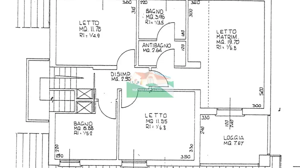 Plan - Villa with Private Garden in Ravenna