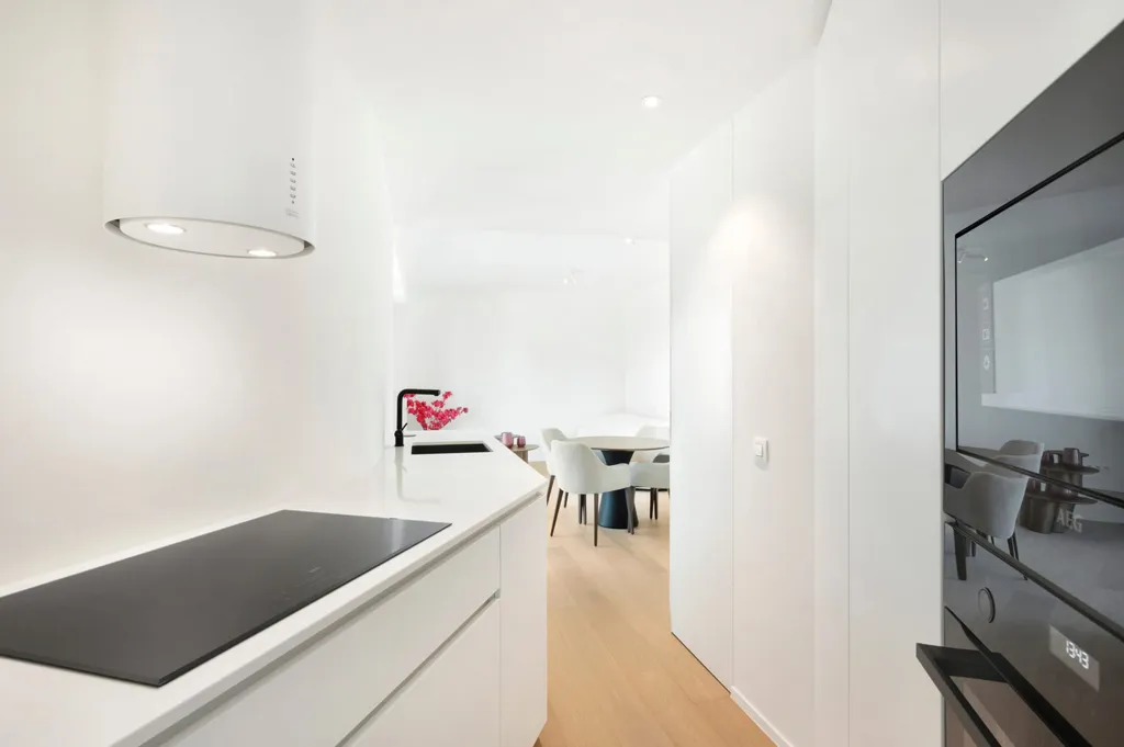 Cuisine - Duplex avec Vue Panoramique sur la Mer à Heist