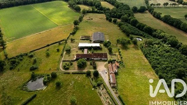 Aerial - Characterful Villa with Multiple Gîtes near Montluçon