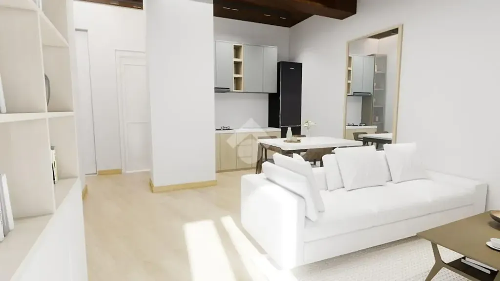 Living Room - Modern Apartment with Balcony in Poiano, Verona