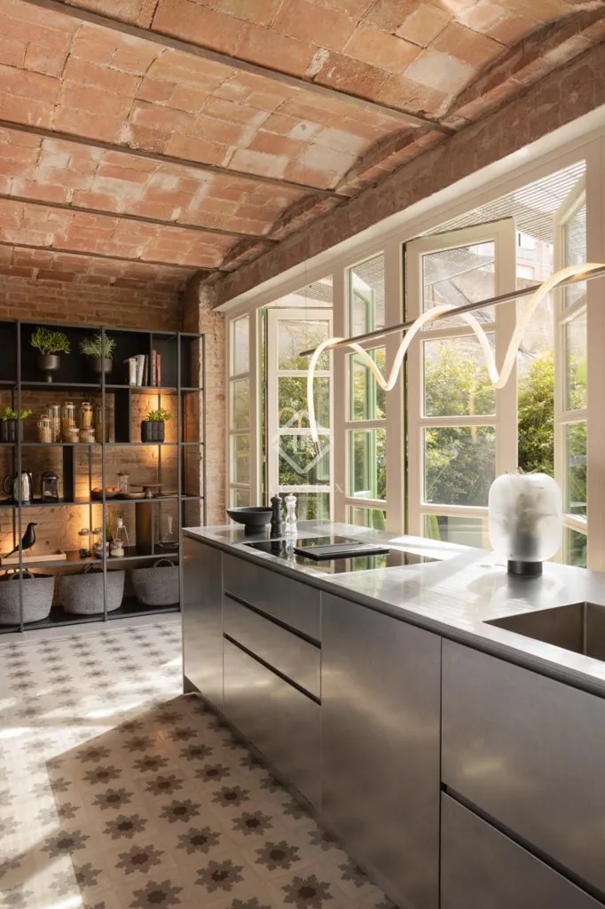 Cucina - Luxury Apartment with Terrace in Eixample, Barcelona