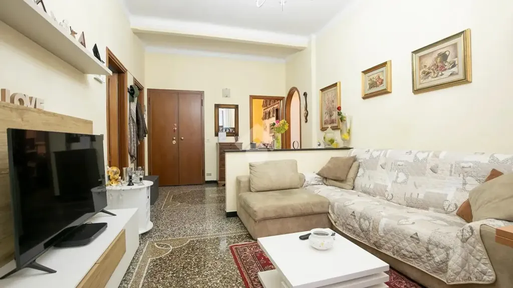 Séjour - Rustic-Style Apartment with Central Location in Genoa