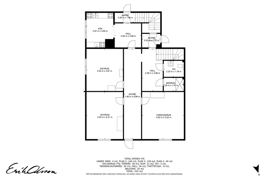 Floor Plan - Apartment with Shop Potential in Central Junsele