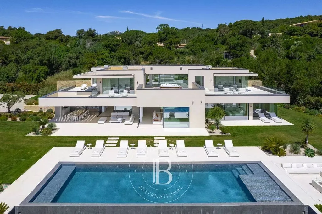Aerial - Luxury Villa with Sea View in Grimaud