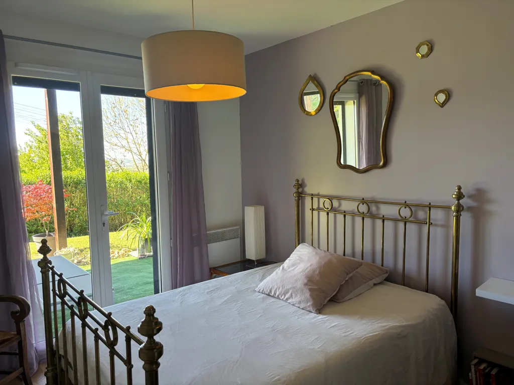 Bedrooms - Contemporary House with Panoramic View in Green Setting