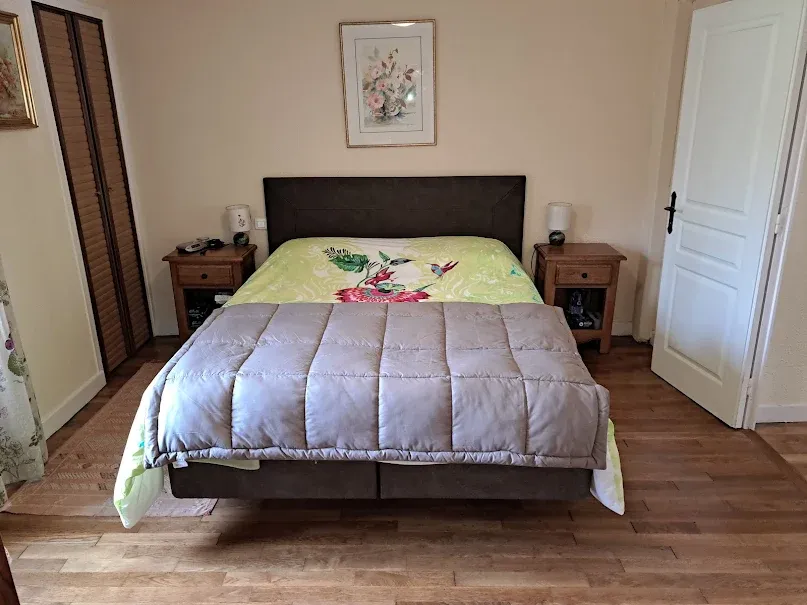 Bedrooms - Renovated Longère with South View near Brive