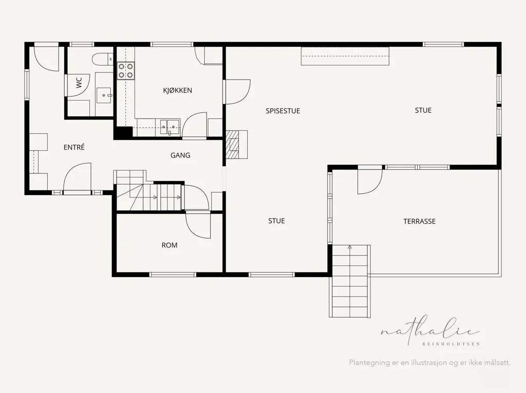 Plan - Detached House with Garden in Radøy