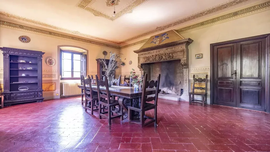 Sala da pranzo - Historic Hamlet with Pool in Anghiari