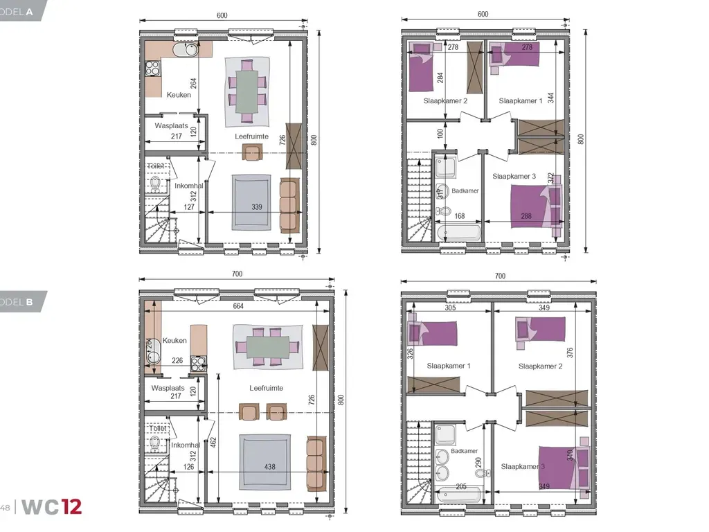 Plan - Terrain pour Construction avec Exemple de Maison à Haaltert