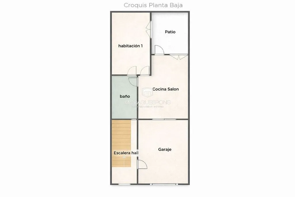 Plan - Townhouse with Garage in Teulada Historic Centre
