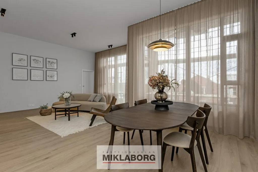 Sala da pranzo - New Flat with Balcony in Hafnarbraut