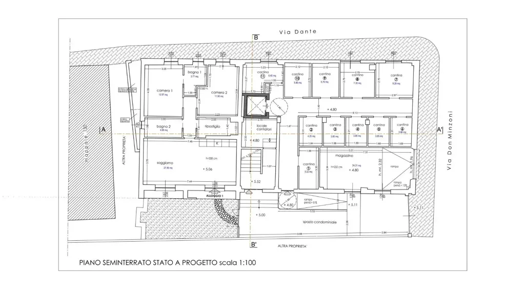 Plan - Rearranged Apartment with Sea View in Borghetto