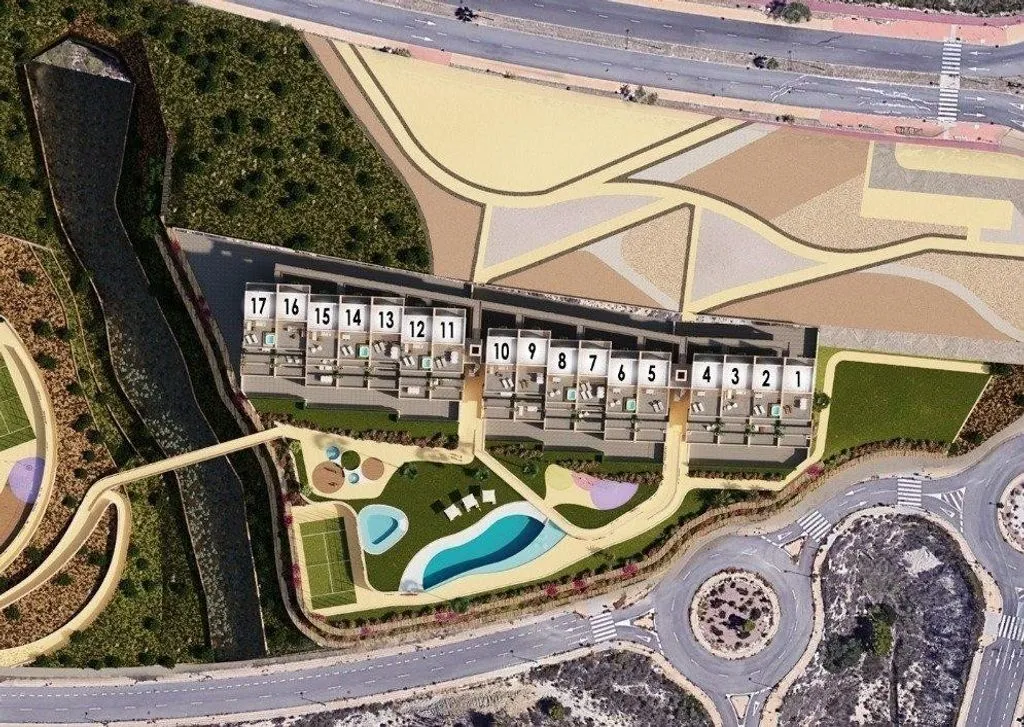 Vue aérienne - Luxury Flat with Sea View in Finestrat