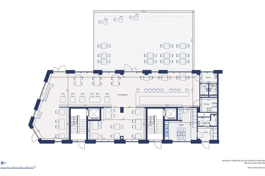Plan - Corner Retail Space for Restaurant/Café on Frederiksborgvej