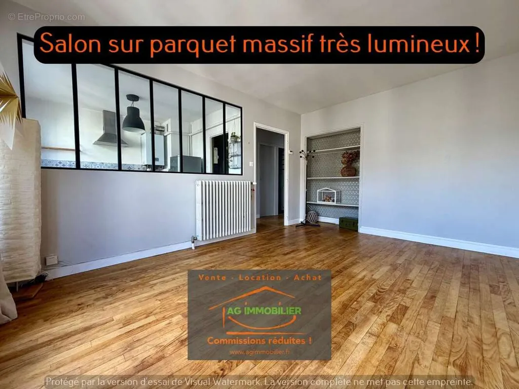 Living Room - Renovated Apartment with Private Cellar in Rennes