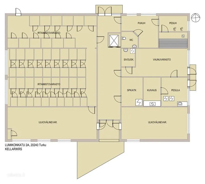 Planimetria - Apartment with Sauna in Pansio, Turku